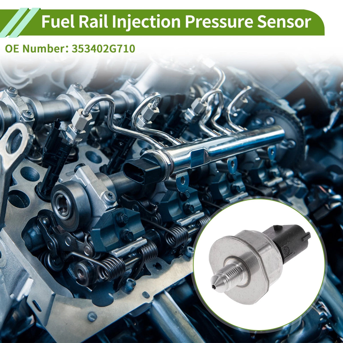 Fuel Injection Pressure Sensor for Hyundai Sonata 2.0L 2.4L (2011-2014)