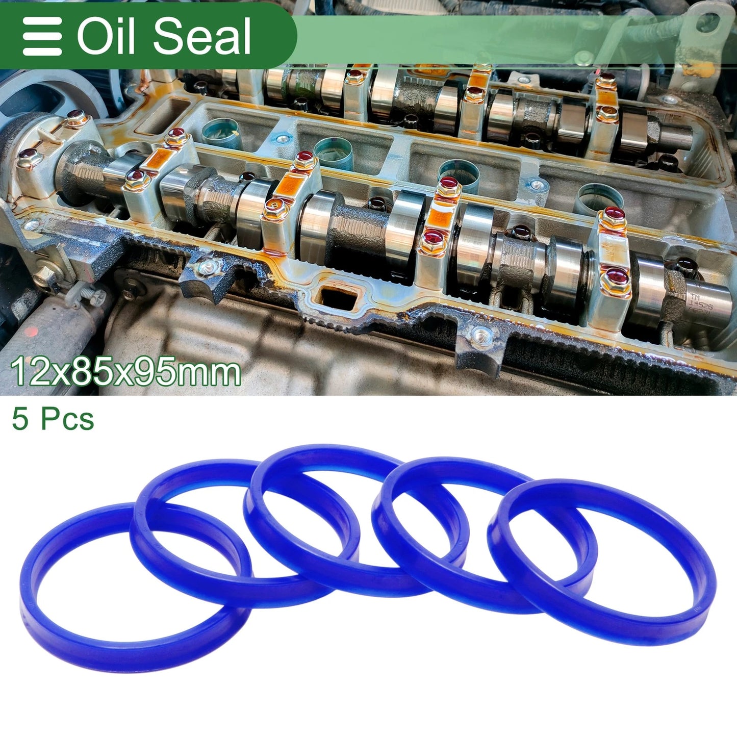 Oil Seal / 85x95x12mm / Rotary Shaft Seal TPU 5 Pcs for Universal