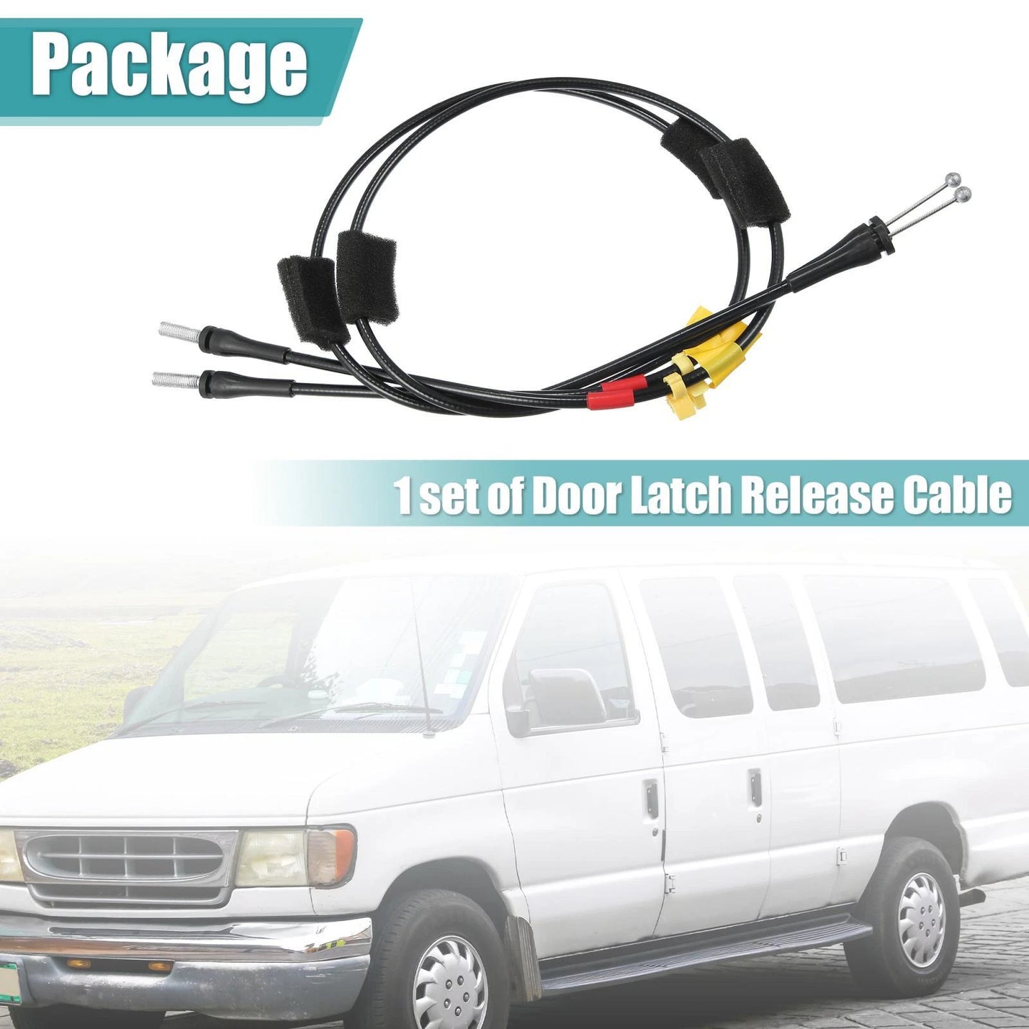 Rear Upper Door Latch Cable Set for Ford F-150 F-250 (1997-2004)