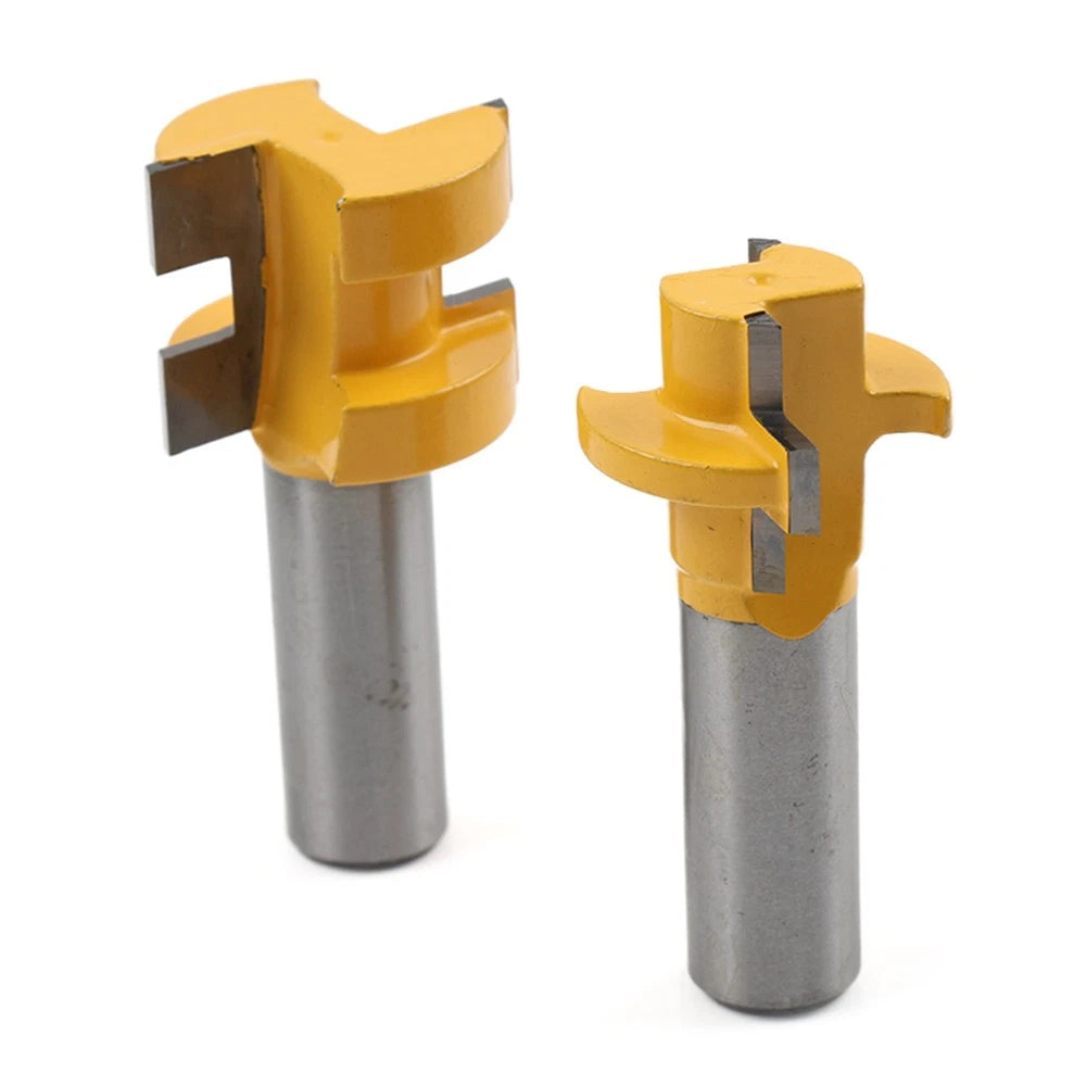 2 x 1/2" Shank Mini Tongue & Groove Router Bits for Woodworking (No Year)