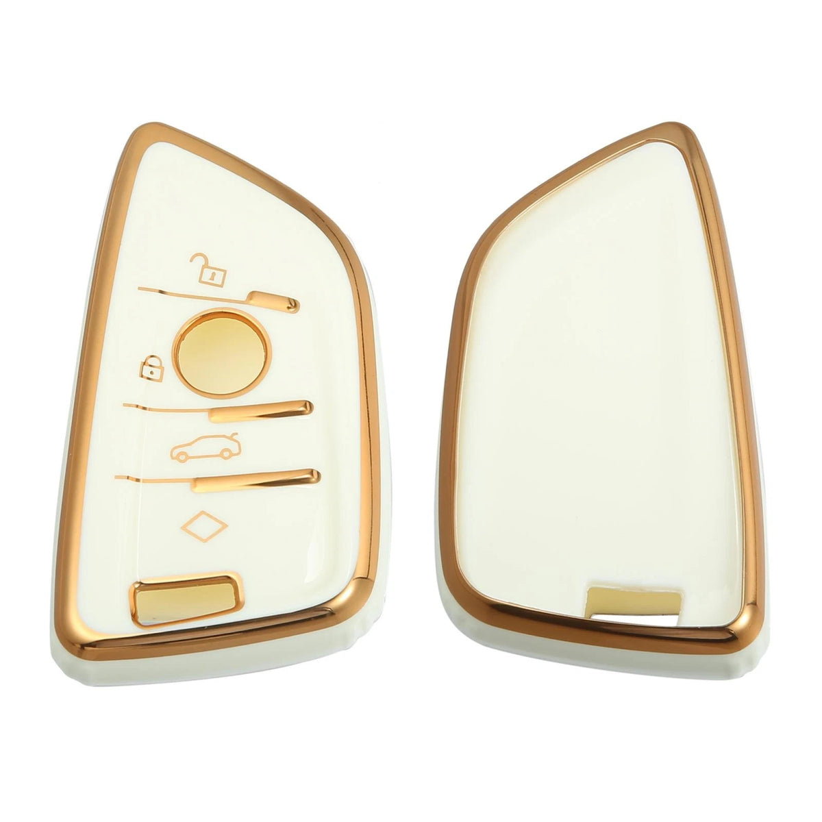 Key Fob Remote Control for BMW 1 2 3 5 6 7 Series X1 TPU Keychain White