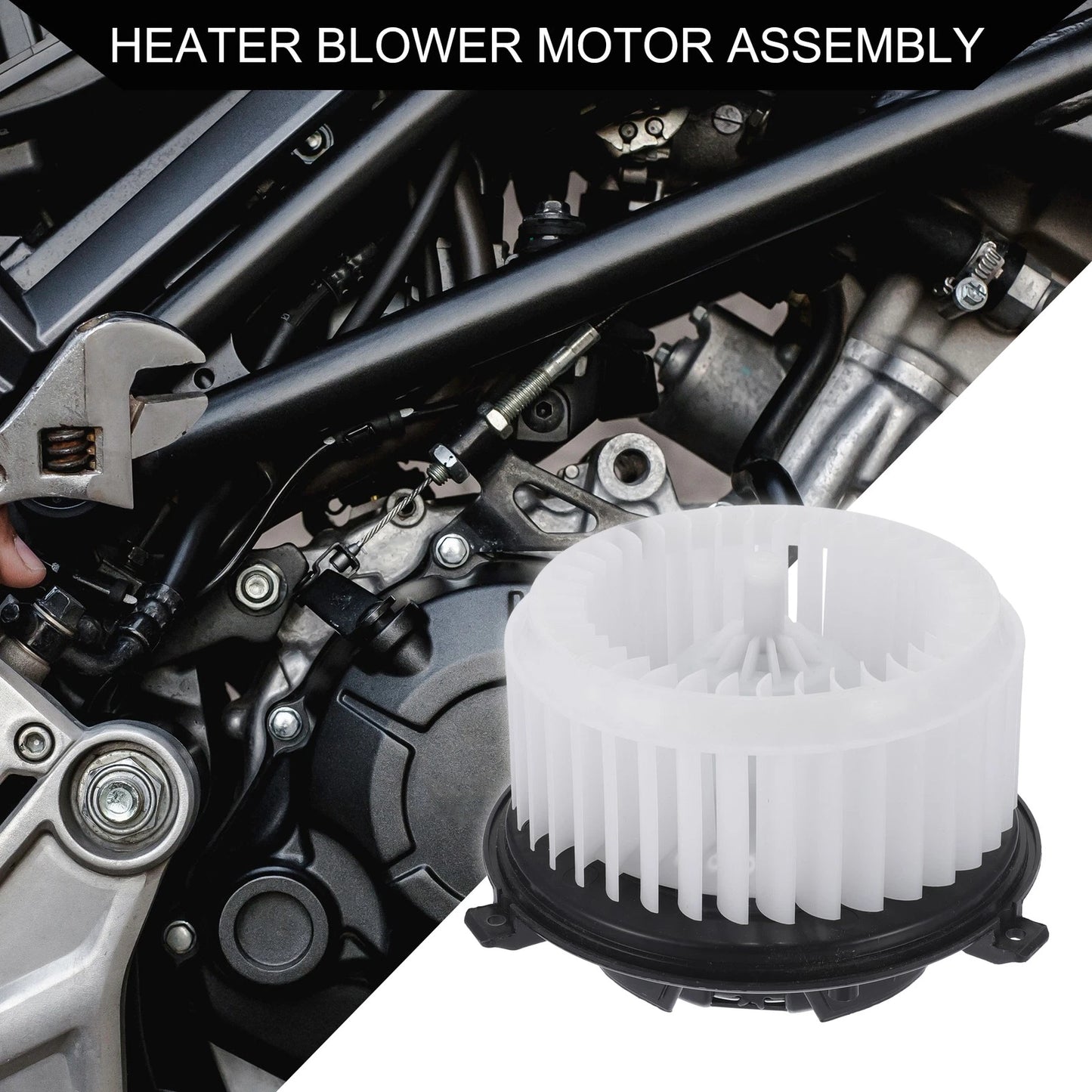 HVAC Heater Blower Motor Assembly for Chevrolet Sonic (Black)