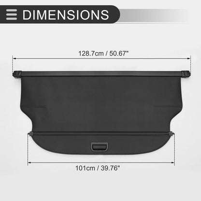 Retractable Cargo Cover for Mitsubishi Eclipse Cross (2018-2024) Black