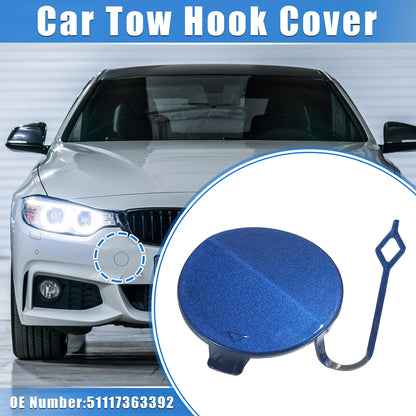 Tow Hook Eye Hole Cover Cap for BMW F32 F33 F40 (2012-2020) - Blue Front Right