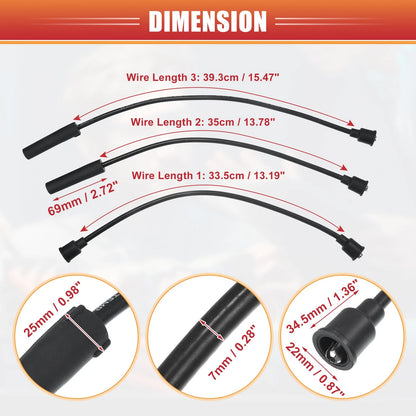 5 x Spark Plug Wire Ignition Coil Cable for Toyota Celica Pickup 1.9L 2.0L