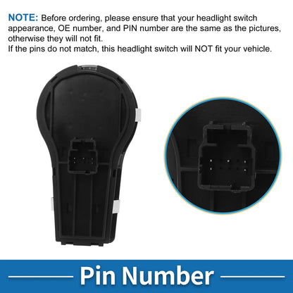 Headlight Switch for Chrysler Pacifica (2018-2021)