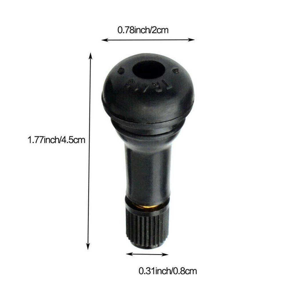 Valve Stems 10Pcs Accessory Tubeless Replacement Black for TR413 Practical