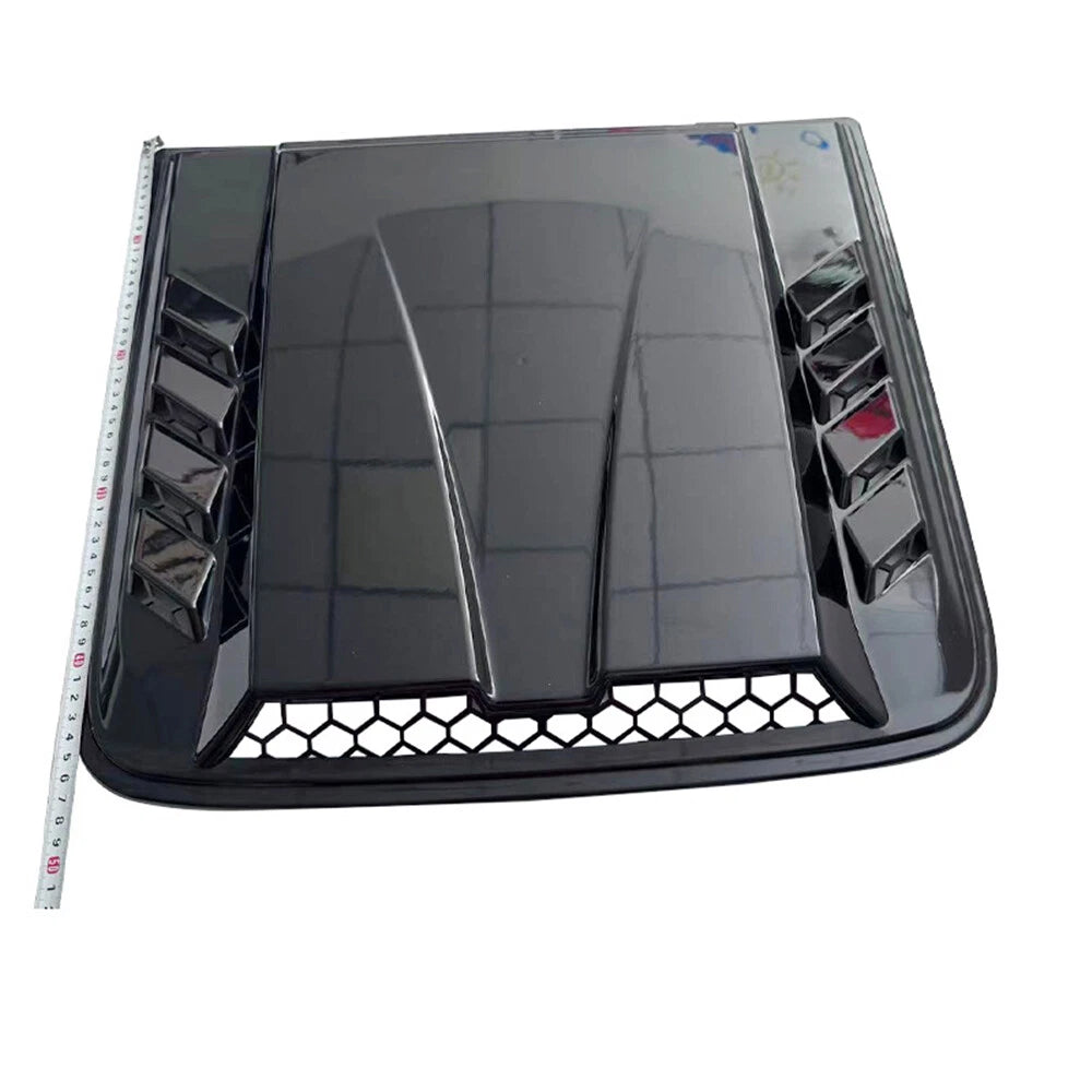 Hood Vent Scoop Cover for Universal Car Exterior Air Intake Grille Trim Black
