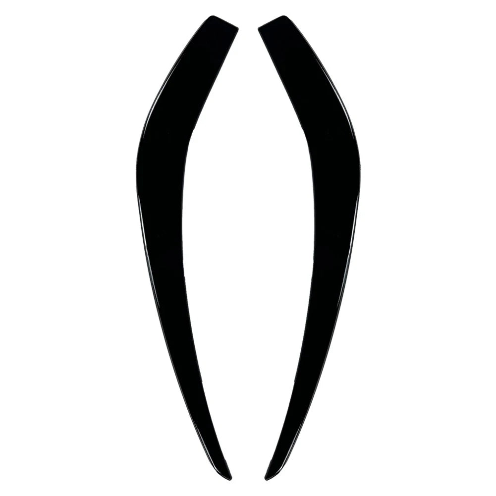 Glossy Black Front Bumper Side Air Vent Trims for Benz A Class (2013-2015)
