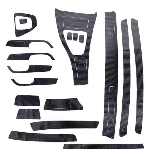 15 x Carbon Fiber Interior Vinyl Decals for BMW 3 Series E90 E92 E93 (2007-2013)