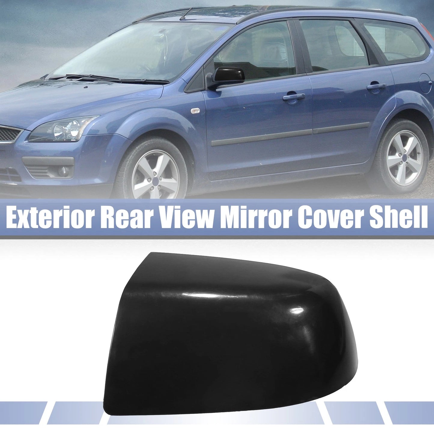 Front Left Exterior Rearview Mirror Cap for Ford Focus Mk2 (2005-2011)