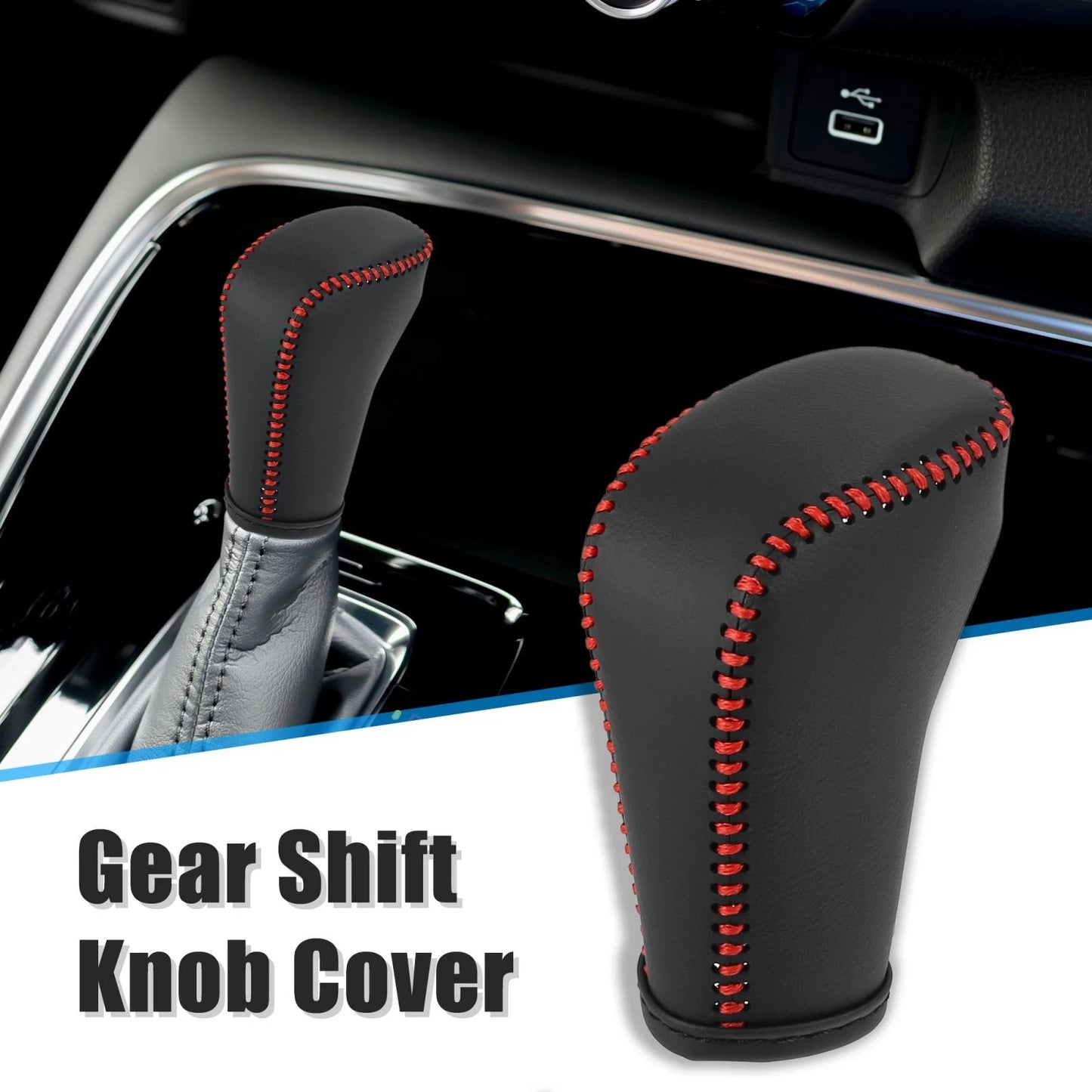 Black Gear Shifter Knob Cover for Honda Accord (2018-2022)