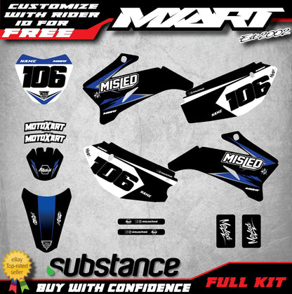Custom Graphic Kit for Yamaha TTR 110 Decals (2008-2023)