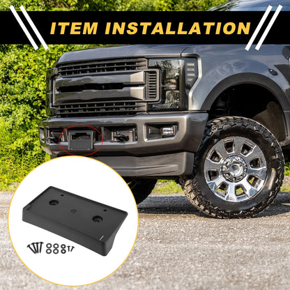 Front Bumper License Plate Bracket for Dodge Ram 1500 (2018-2023) 1 Set
