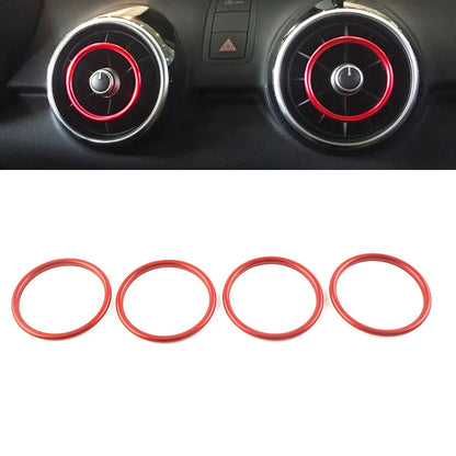 Center Console Air Vent Outlet Ring Cover Trim for Audi A1 S1 (2010-2018)