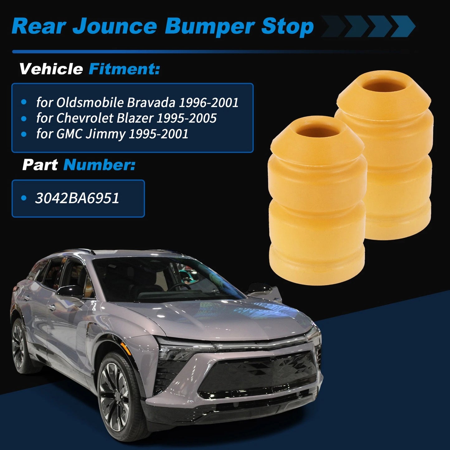 Rear Axle Bumper for Chevrolet Blazer and GMC Jimmy