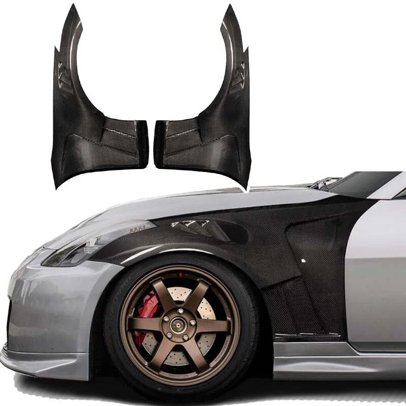 Real Carbon Fiber Side Fenders Panel for Nissan 350Z Z33 2003-2008