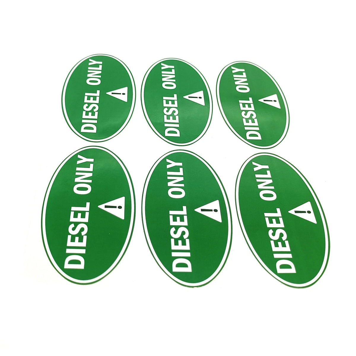 Diesel Only Round Sticker Decal for Gasoline Truck Label Vinyl Car