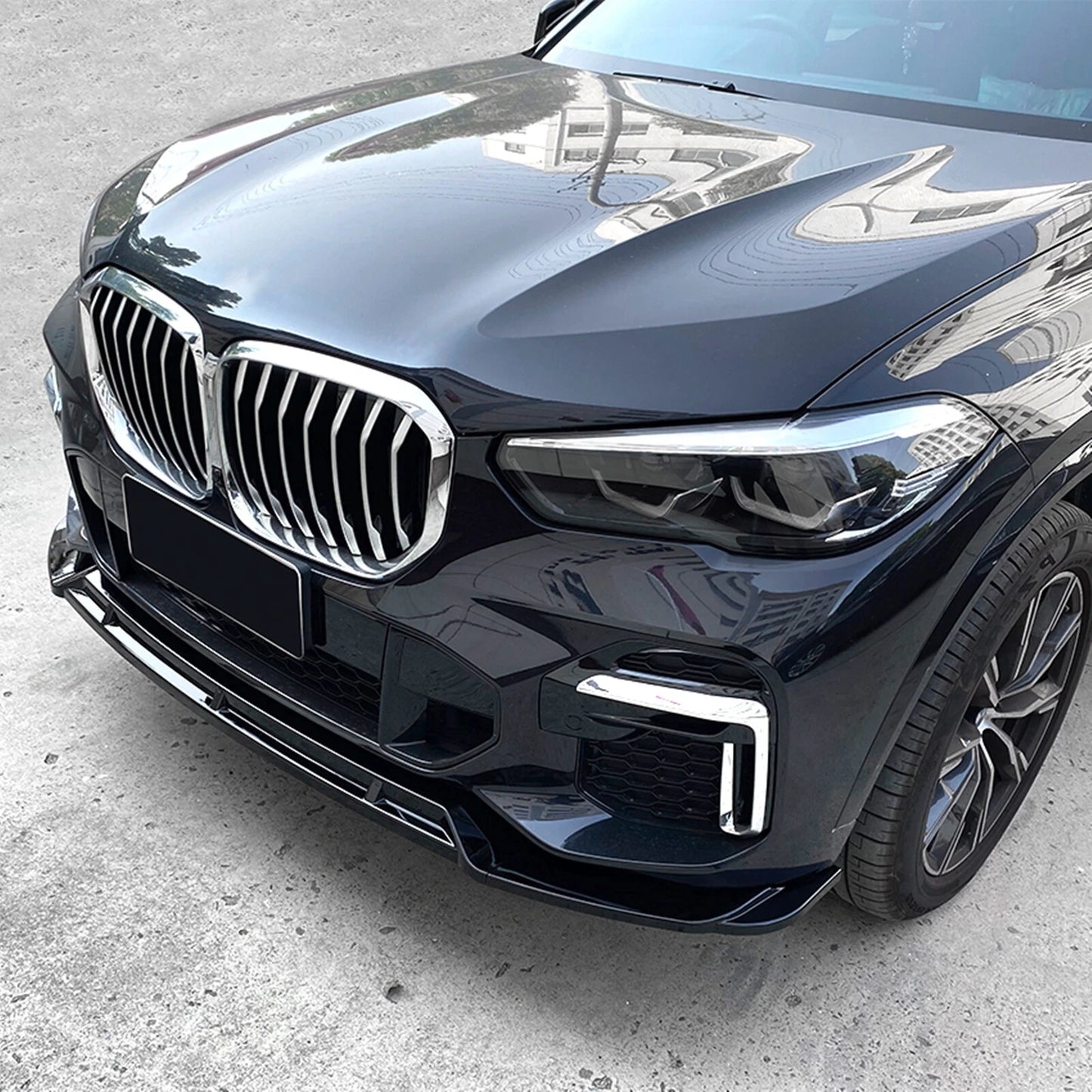 Bumper Splitter Lip for BMW X5 G05 M Sport (2019-2023) Gloss Black
