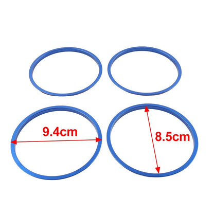 4 x Red AC Outer Vent Trim Covers for Toyota Tacoma (2016-2022)