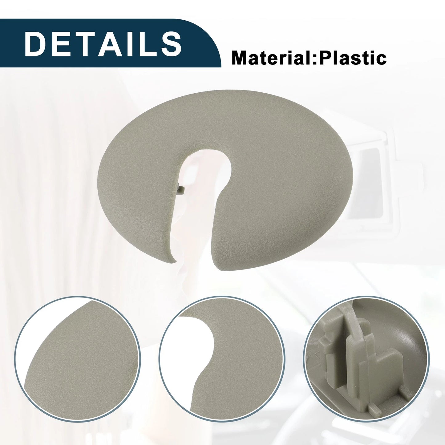 Makeup Mirror Cover Sun Visor Clip for Toyota