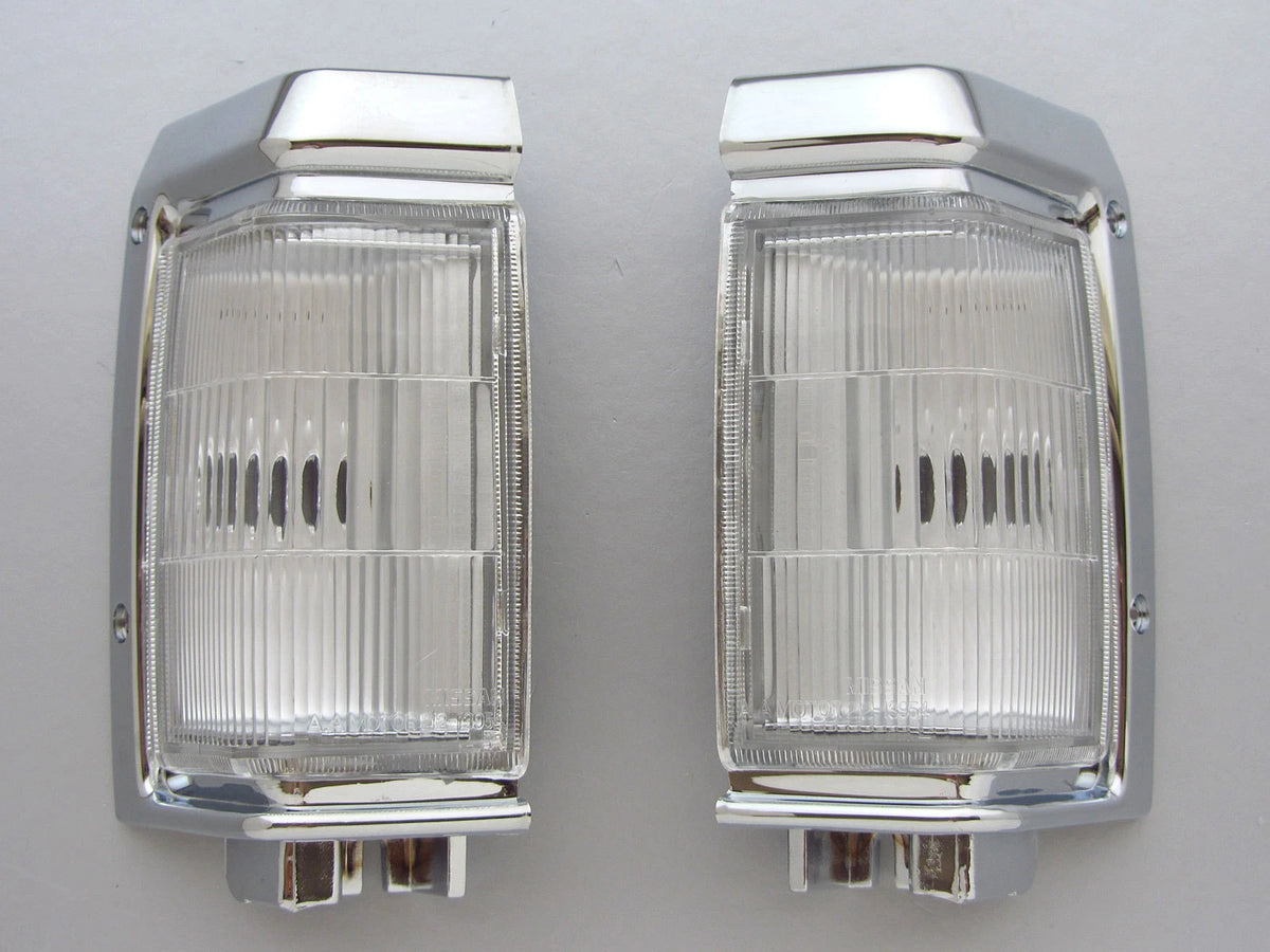 Chrome Corner Light Signal Indicators for Nissan Navara D21 Pickup (1995-1997)