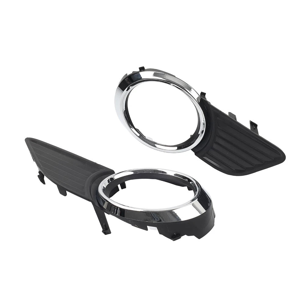 Front Fog Light Bezel Cover  Black/Chrome for Toyota Sienna (2011-2017)
