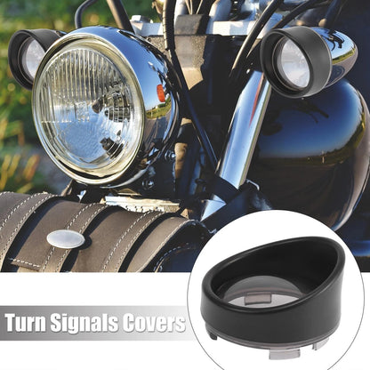2 x Turn Signals Light Lens Covers for Harley-Davidson Touring