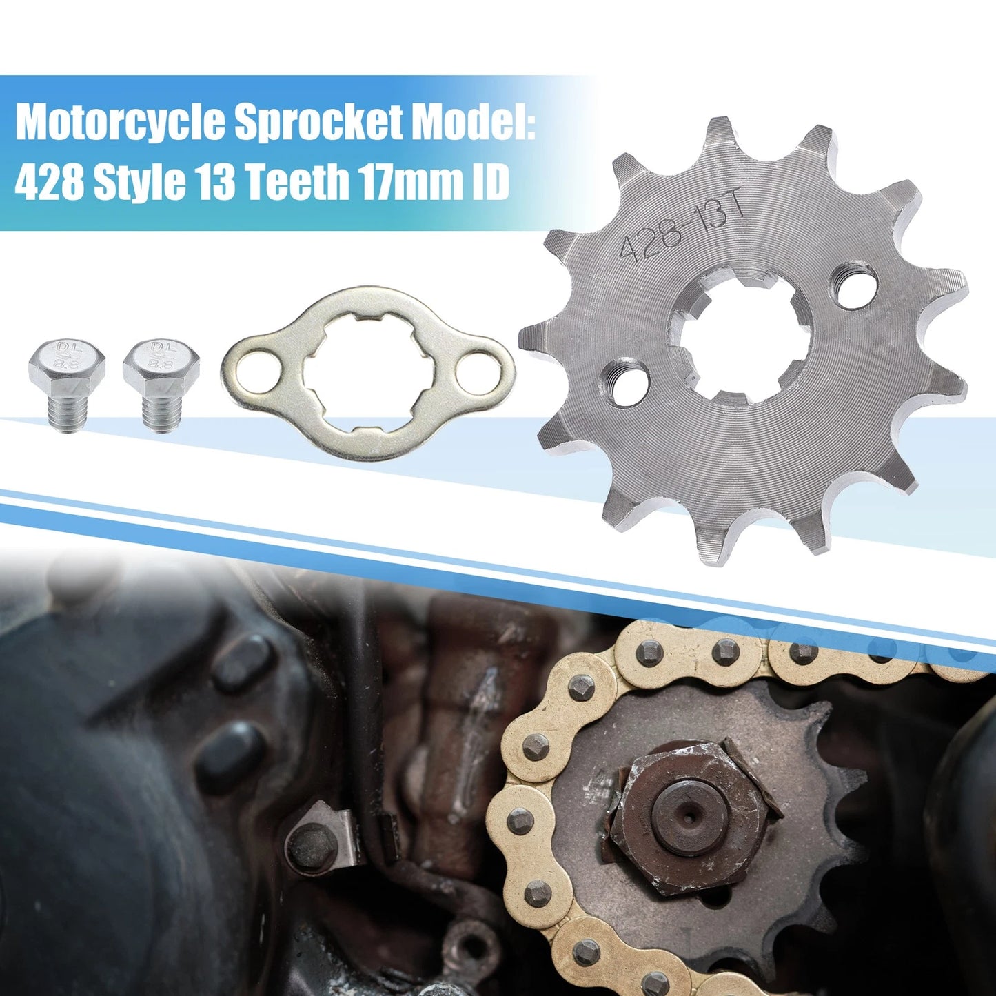 428 Sprocket / 13T 17mm ID / Front Engine Sprocket for Dirt Pit Bike ATV