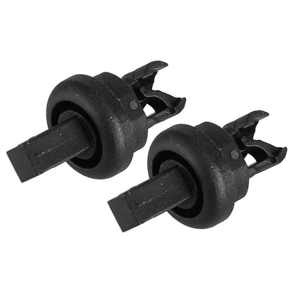 2 x Rear Retainer Clips for Renault Clio, Megane, Nissan Qashqai (2001-2023)