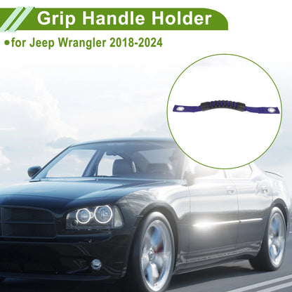 Roll Bar Grab Handles for Jeep Wrangler (2018-2025) Black Blue