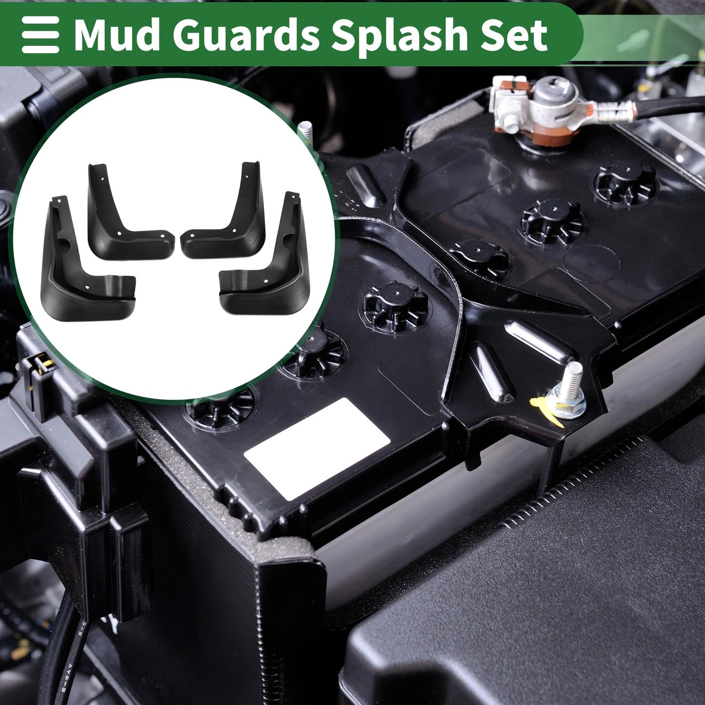 Mud Flaps Splash Guards for Ford Focus Saloon 2012-2018 with Mount Accessories