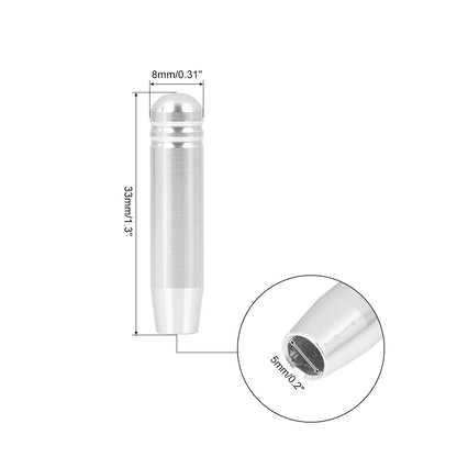 4 x Bolt-On Door Lock Pins Silver Tone for BMW 3 Series E90 (2005-2013)
