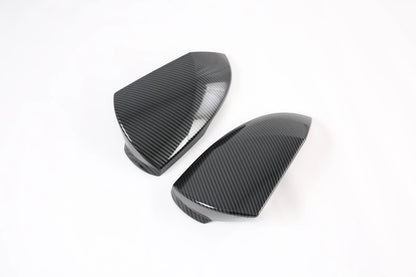 Rearview Mirror Lid ABS Cover Trim for Hyundai Elantra 2021-2024 Carbon Fiber