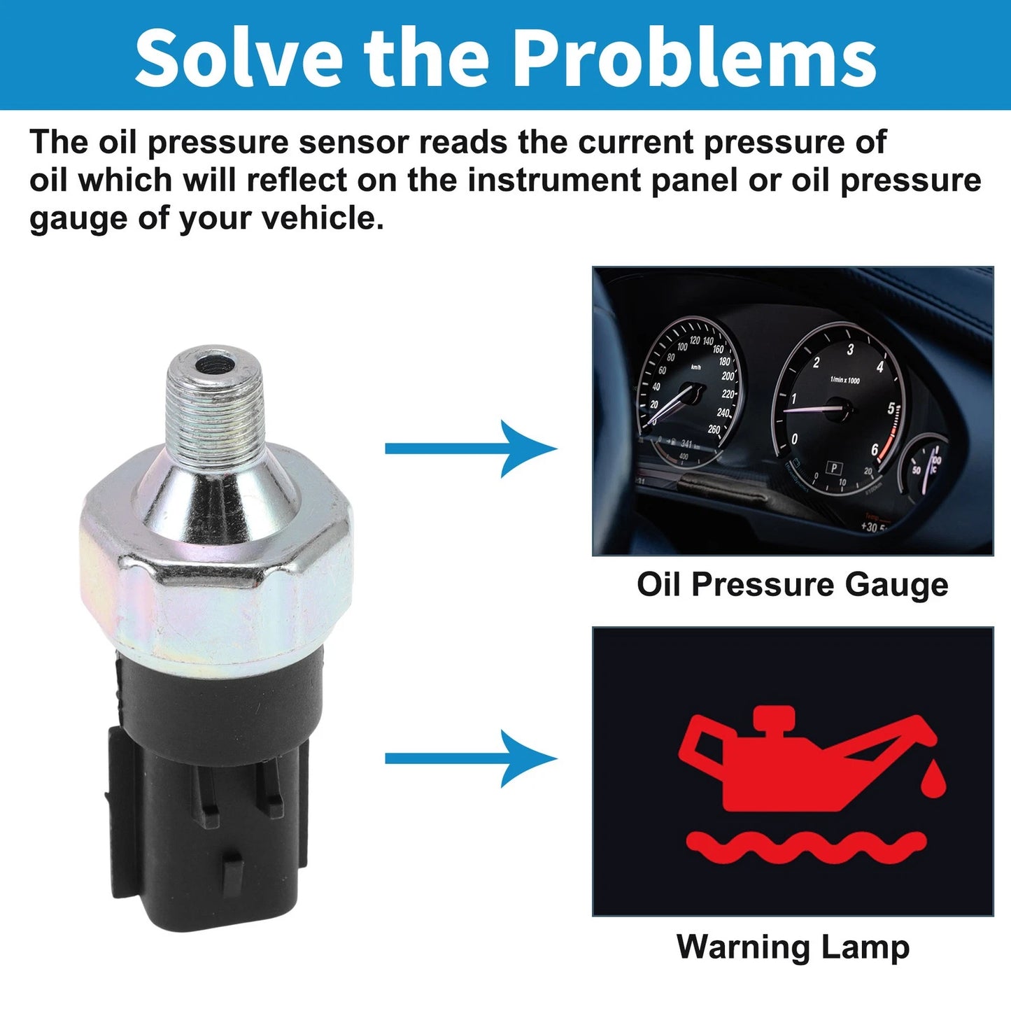 Engine Oil Pressure Sensor for Chrysler 200 (2011-2014)
