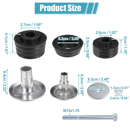 Body Mount Bushing Kit for Ford Super Duty F250 F350 (2008-2016) Black