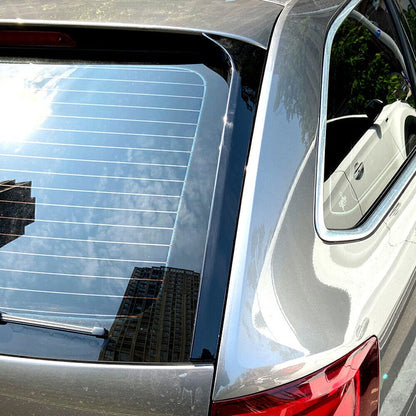 2 x Rear Window Canard Spoiler Covers for Skoda Octavia Estate (2014-2019)