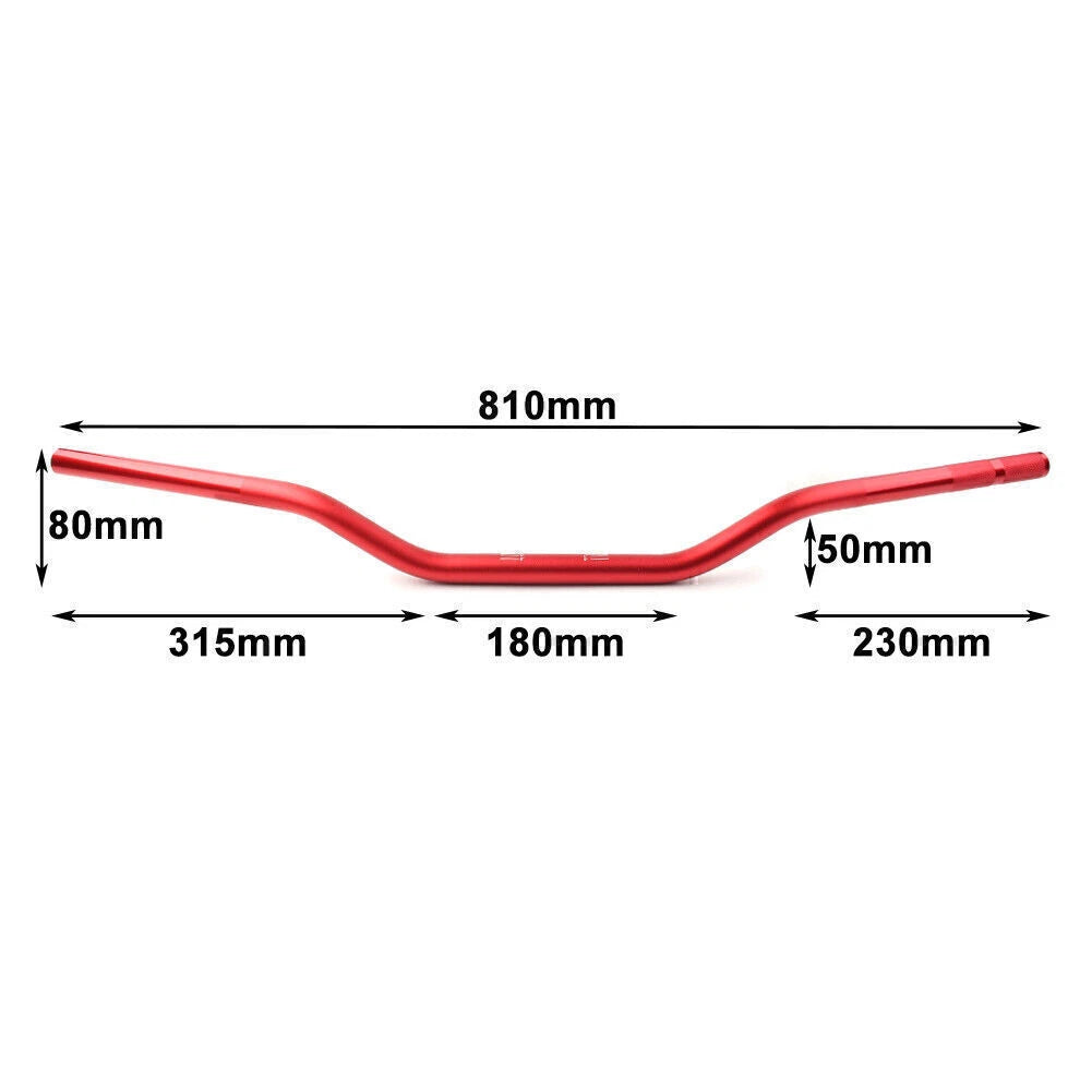 7/8" 22MM Black Handlebar for Dirt Pit Bike ATV Quad Motocross