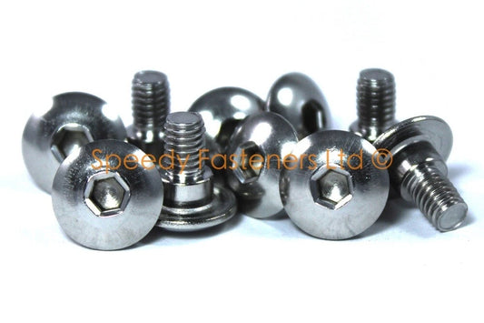 10x carenado tornillos m6 x 12mm + 4mm hombro for Suzuki