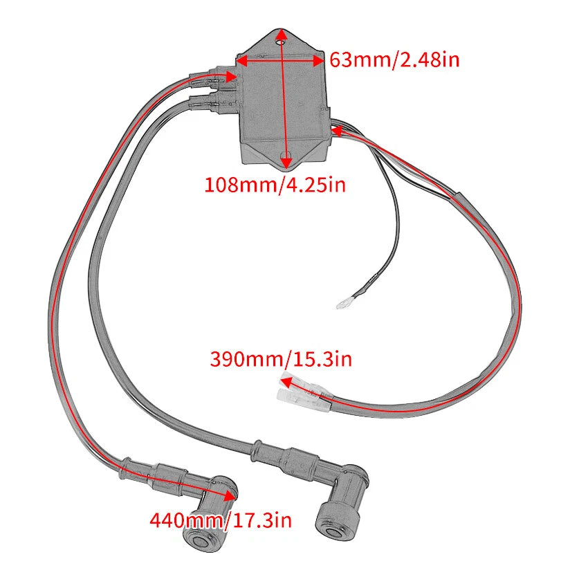 CDI Coil Unit for Tohatsu M6B M9.8B M8B 2-Stroke (2002-2003)