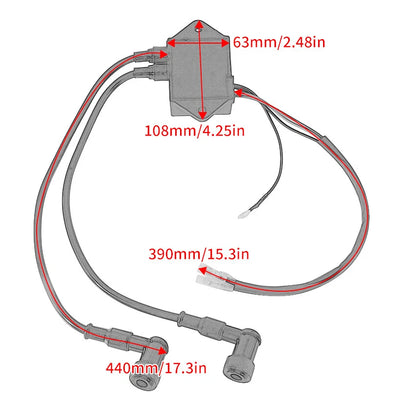CDI Coil Unit for Tohatsu M6B M9.8B M8B 2-Stroke (2002-2003)