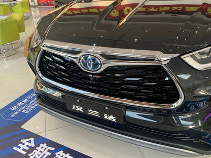 Front Hood Chrome Cover Trim for Toyota Highlander 2020-2023 Grille Garnish