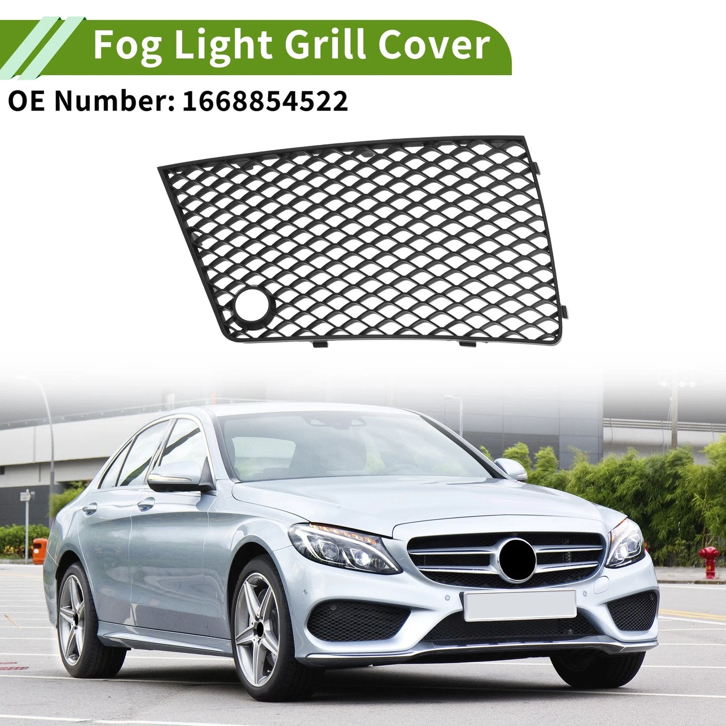 Front Left Fog Light Grill for Mercedes Benz GL63 AMG (2013-2019)