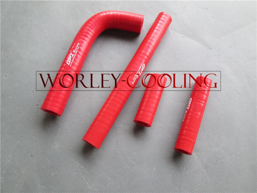 Aluminum Radiator & Red Hoses for Yamaha YZ400F WRF400 (1998-2000)
