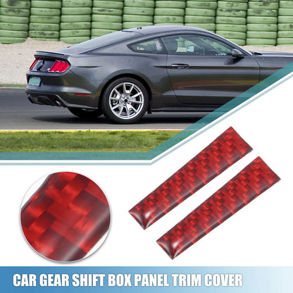 Gear Shift Box Panel Trim Cover for Ford Mustang (2015-2023) Red