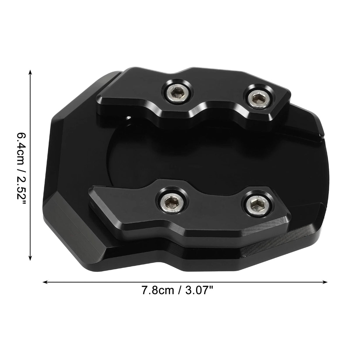 Kickstand Plate Pad for Honda Adv-160 2022 Black with Wrench