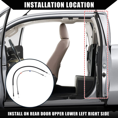 Rear Upper Lower Door Latch Release Cable for Ford Extended Cab (2004-2014)