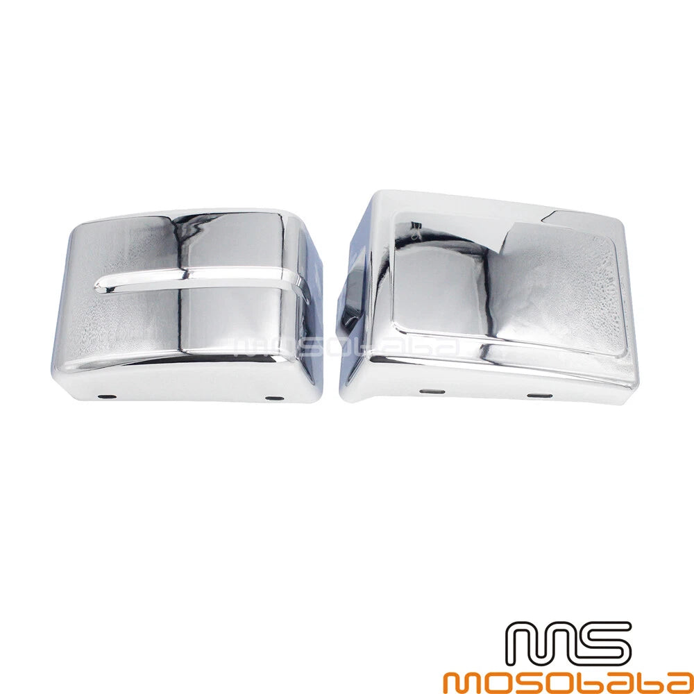 Chrome Side Battery Fairing Covers for 2006-2017 Harley Dyna Fat Bob FXDF