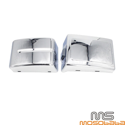 Chrome Side Battery Fairing Covers for 2006-2017 Harley Dyna Fat Bob FXDF