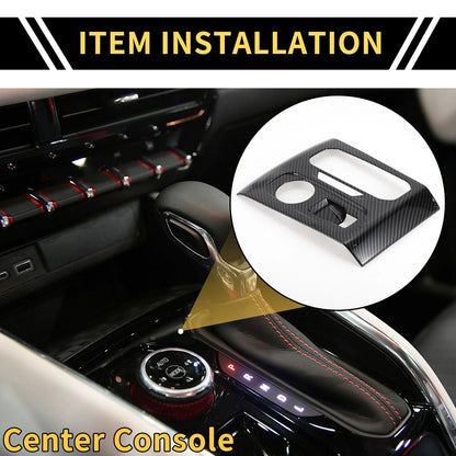 Console Gear Shift Frame Cover for Chevy Colorado (2023-2024) Carbon Fiber